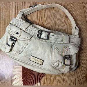 Vintage Burberry Leather Shoulder Bag!
